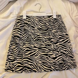 NW Zebra Print Mini Skirt